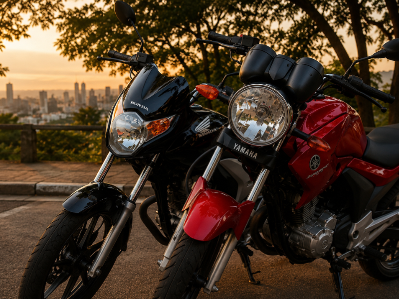 qual a diferença entre motos Honda e Yamaha